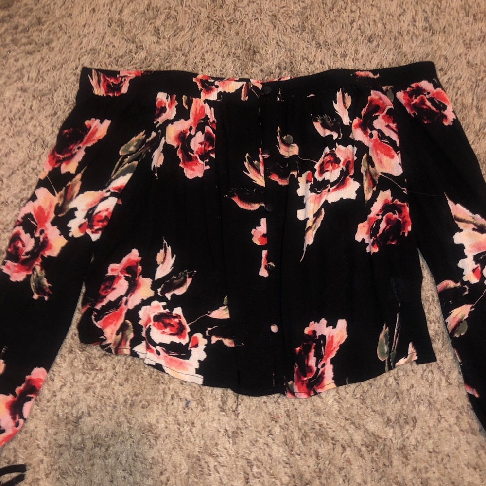 Kendall & Kylie Off the Shoulder Blouse